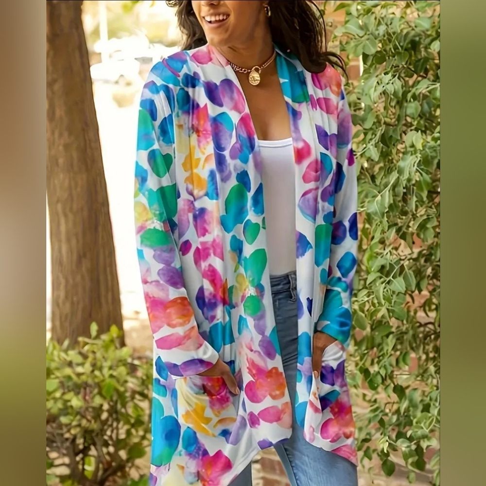 Plus Size Casual Cardigan. Womens size 4XL